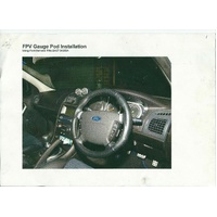 FORD FALCON INSTALLATION GUIDE TO INSTALL FPV OIL TEMP GAUGE POD XR8 BA BF V8 .