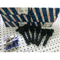  BOSCH IGNITION COILS + GENUINE FORD SPARK PLUGS X6. FALCON BA XR6 TURBO FPV