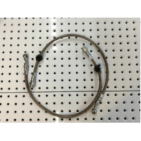 BREMBO 4 &amp; 6 PISTON CALIPERS BRAIDED BRAKE HOSES FALCON BA BF UTE FPV XR8 GT 