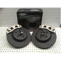 FORD FALCON AU 2, 3 FPV XR6 XR8 322mm DIMPLED-SLOTTED FRONT BRAKE UPGRADE 