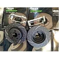 FPV FALCON BA BF XR6 &amp; TURBO XR8 BRAKE UPGRADE TO 322mm DISKS SLOTTED &amp; DIMPLED