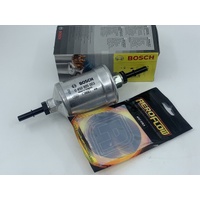 BOSCH MOTORSPORT HI-PERFORMANCE FUEL FILTER METHANOL  E85 E100 5/16 CLIP LOCK 